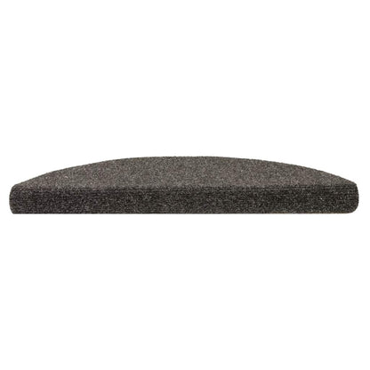Stair Mats Self-adhesive 20 pcs 56x17x3cm Anthracite Half Round
