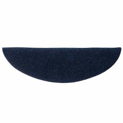 Stair Mats Self-adhesive 30 pcs 56x17x3 cm Navy Half Round