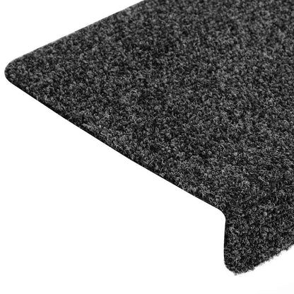 Stair Mats Self-adhesive 30 pcs 65x21x4 cm Dark Grey Rectangular Edge
