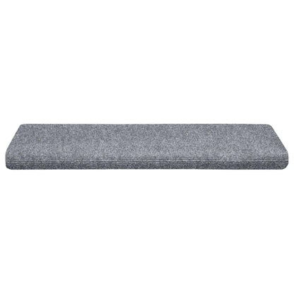 Stair Mats Self-adhesive 30 pcs 65x21x4 cm Light Grey Rectangular Edge