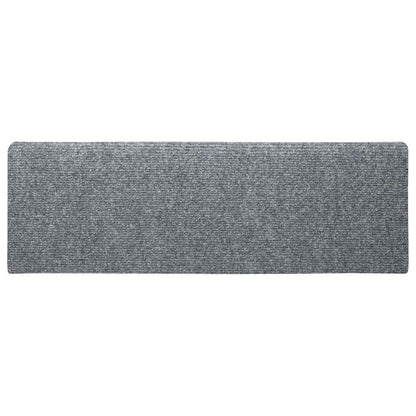 Stair Mats Self-adhesive 30 pcs 65x21x4 cm Light Grey Rectangular Edge
