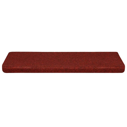 Stair Mats Self-adhesive 30 pcs 65x21x4 cm Bordeaux Red