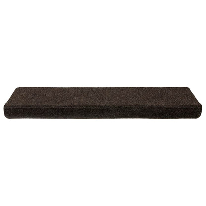 Stair Mats Self-adhesive 30 pcs 65x21x4 cm Dark Brown Rectangular Edge