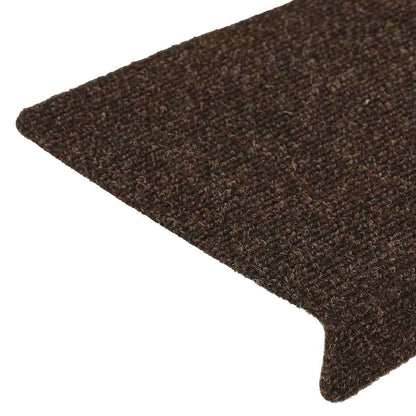 Stair Mats Self-adhesive 30 pcs 65x21x4 cm Brown