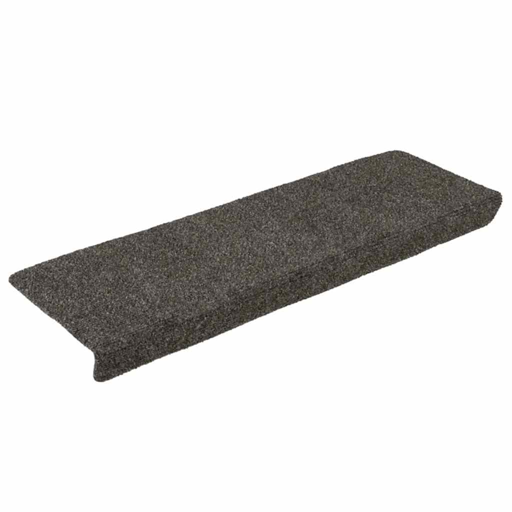 Stair Mats Self-adhesive 30 pcs 65x21x4 cm Anthracite