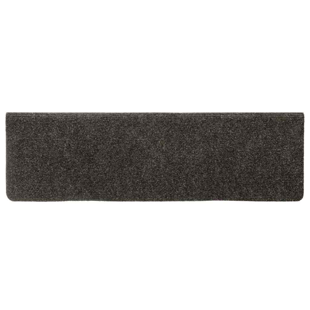 Stair Mats Self-adhesive 30 pcs 65x21x4 cm Anthracite Rectangular Edge