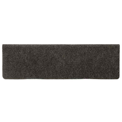 Stair Mats Self-adhesive 30 pcs 65x21x4 cm Anthracite