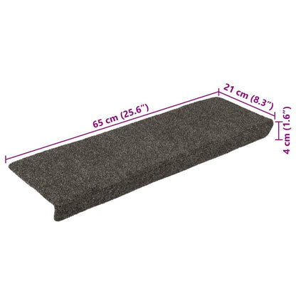 Stair Mats Self-adhesive 30 pcs 65x21x4 cm Anthracite