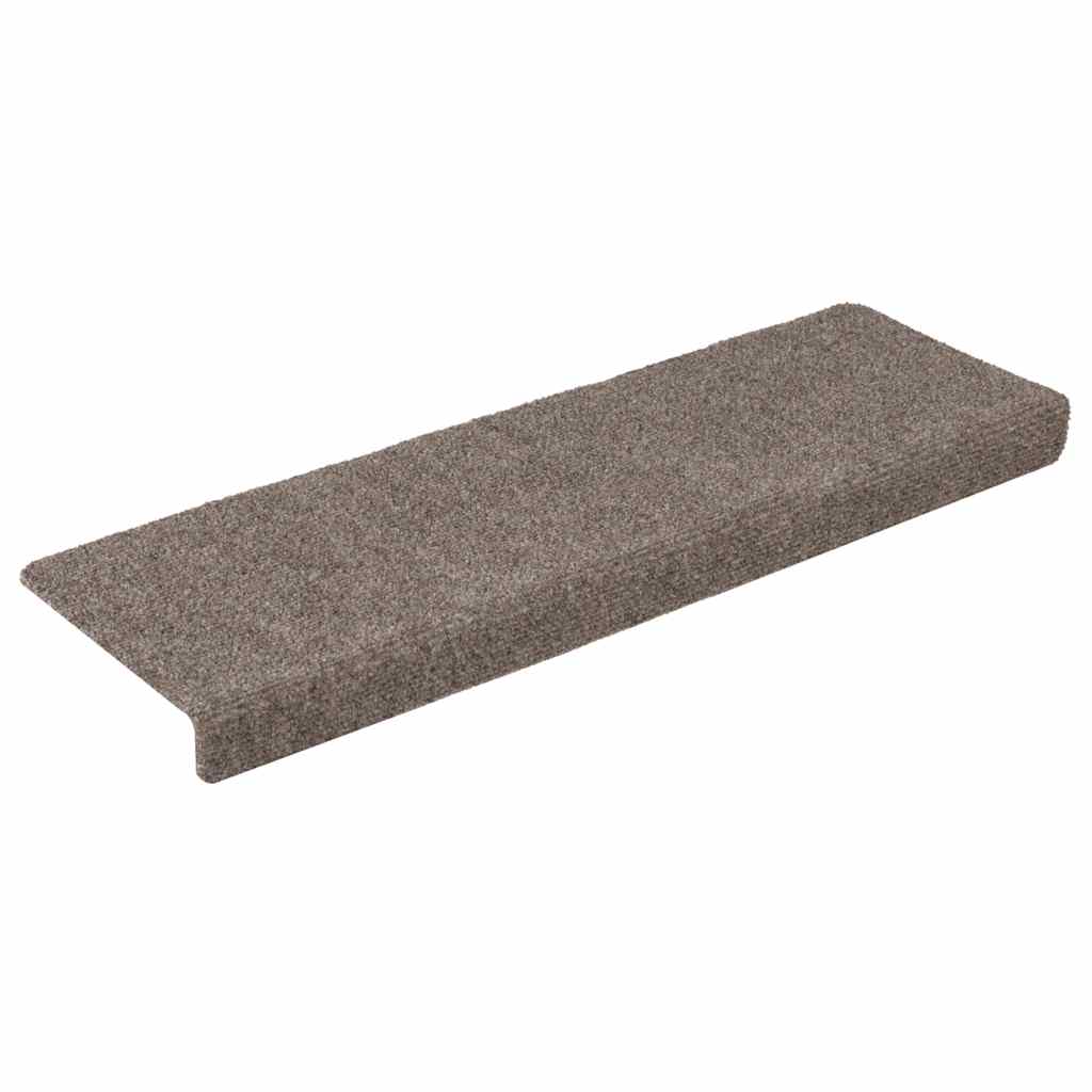 Stair Mats Self-adhesive 30 pcs 65x21x4 cm Beige Rectangular Edge