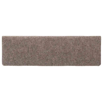 Stair Mats Self-adhesive 30 pcs 65x21x4 cm Beige Rectangular Edge