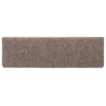 Stair Mats Self-adhesive 30 pcs 65x21x4 cm Beige Rectangular Edge