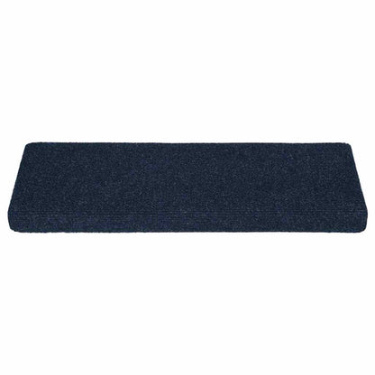 Stair Mats Self-adhesive 30 pcs 65x21x4 cm Navy Rectangular Edge
