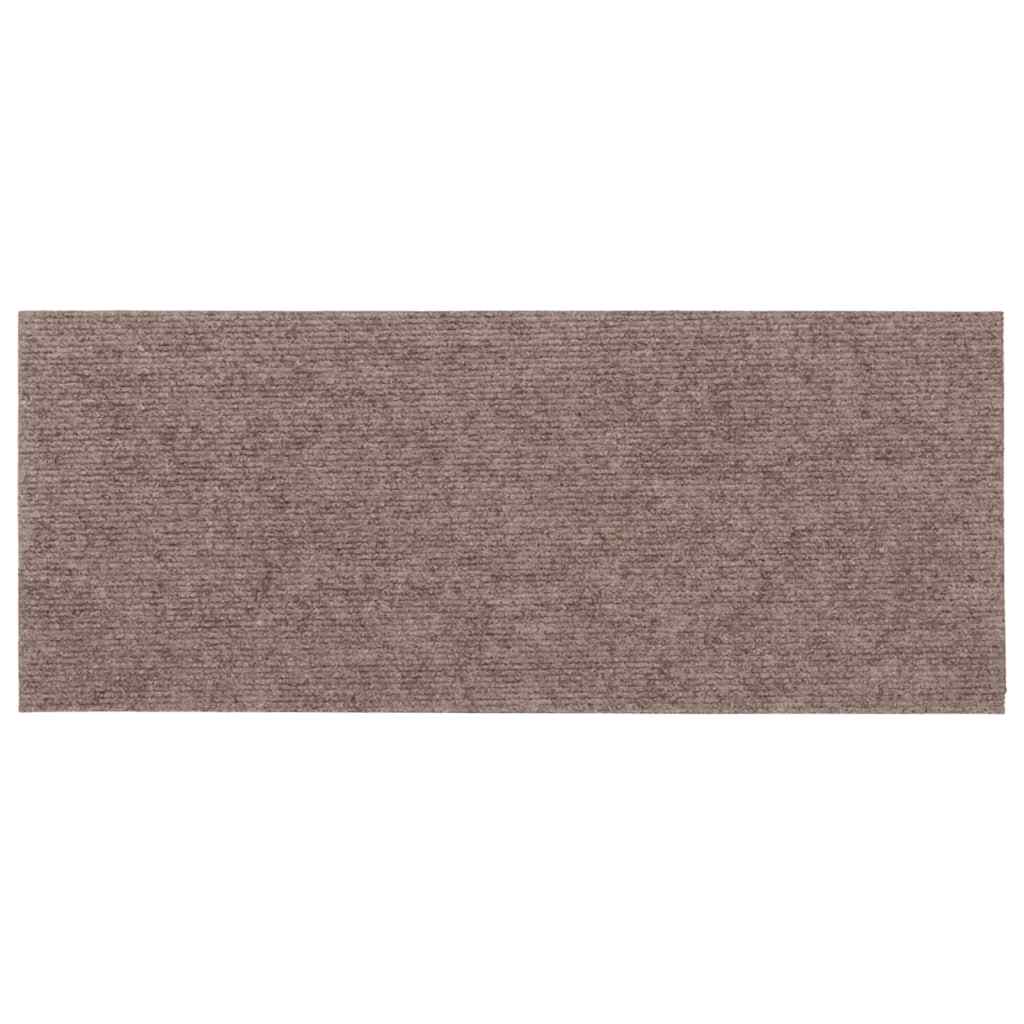 Stair Mats Self-adhesive 30 pcs 60x25 cm Light Brown Rectangular