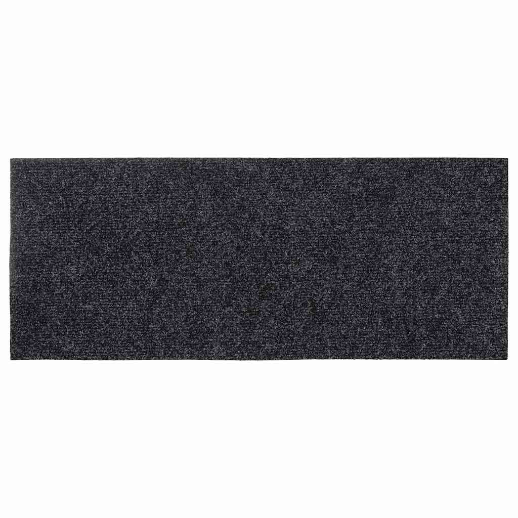 Stair Mats Self-adhesive 30 pcs 60x25 cm Dark Grey Rectangular
