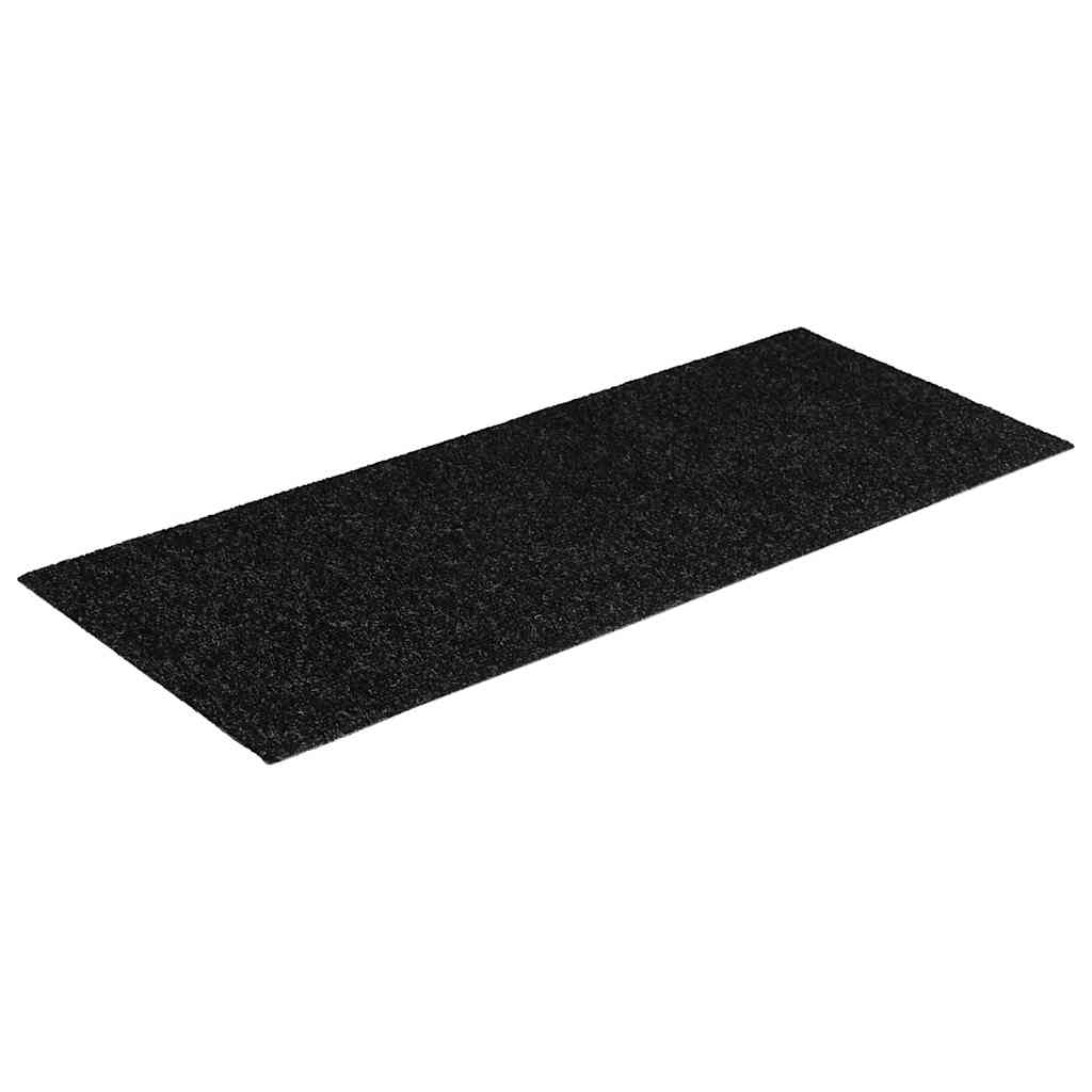 Stair Mats Self-adhesive 30 pcs 60x25 cm Black Rectangular