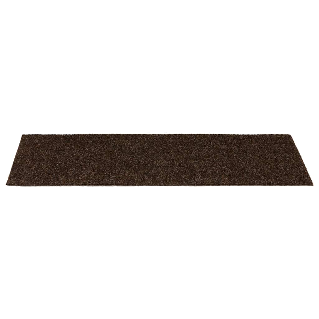 Stair Mats Self-adhesive 30 pcs 60x25 cm Brown Rectangular