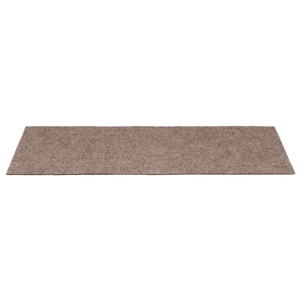 Stair Mats Self-adhesive 20 pcs 65x21x4 cm Light Brown Rectangular Edge