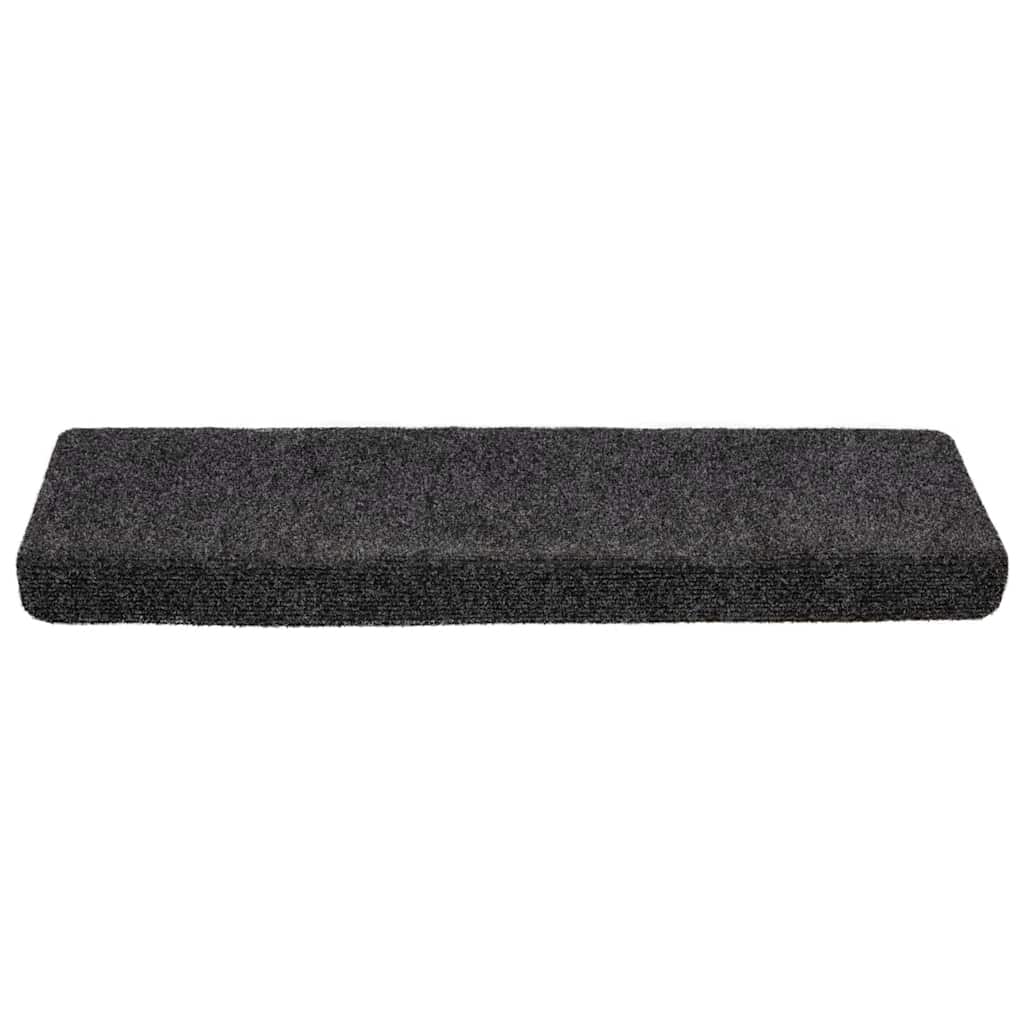 Stair Mats Self-adhesive 20 pcs 65x21x4 cm Dark Grey Rectangular Edge