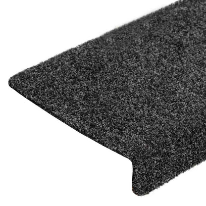 Stair Mats Self-adhesive 20 pcs 65x21x4 cm Dark Grey Rectangular Edge