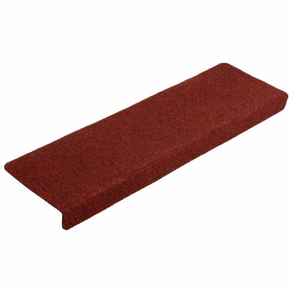 Stair Mats Self-adhesive 20 pcs 65x21x4 cm Bordeaux Red Rectangular Edge