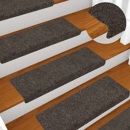 Stair Mats Self-adhesive 20 pcs 65x21x4 cm Anthracite Rectangular Edge