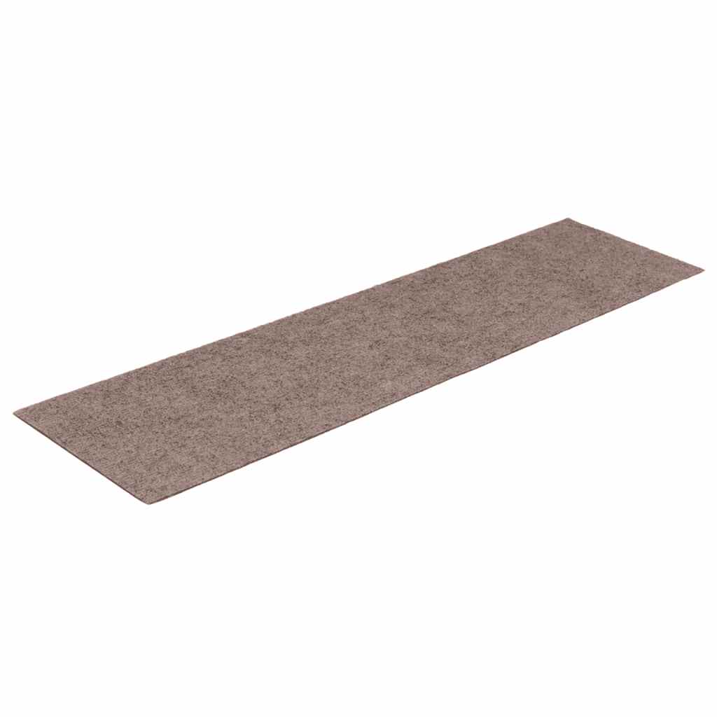 Stair Mats Self-adhesive 30 pcs 76x20cm Light Brown Rectangular