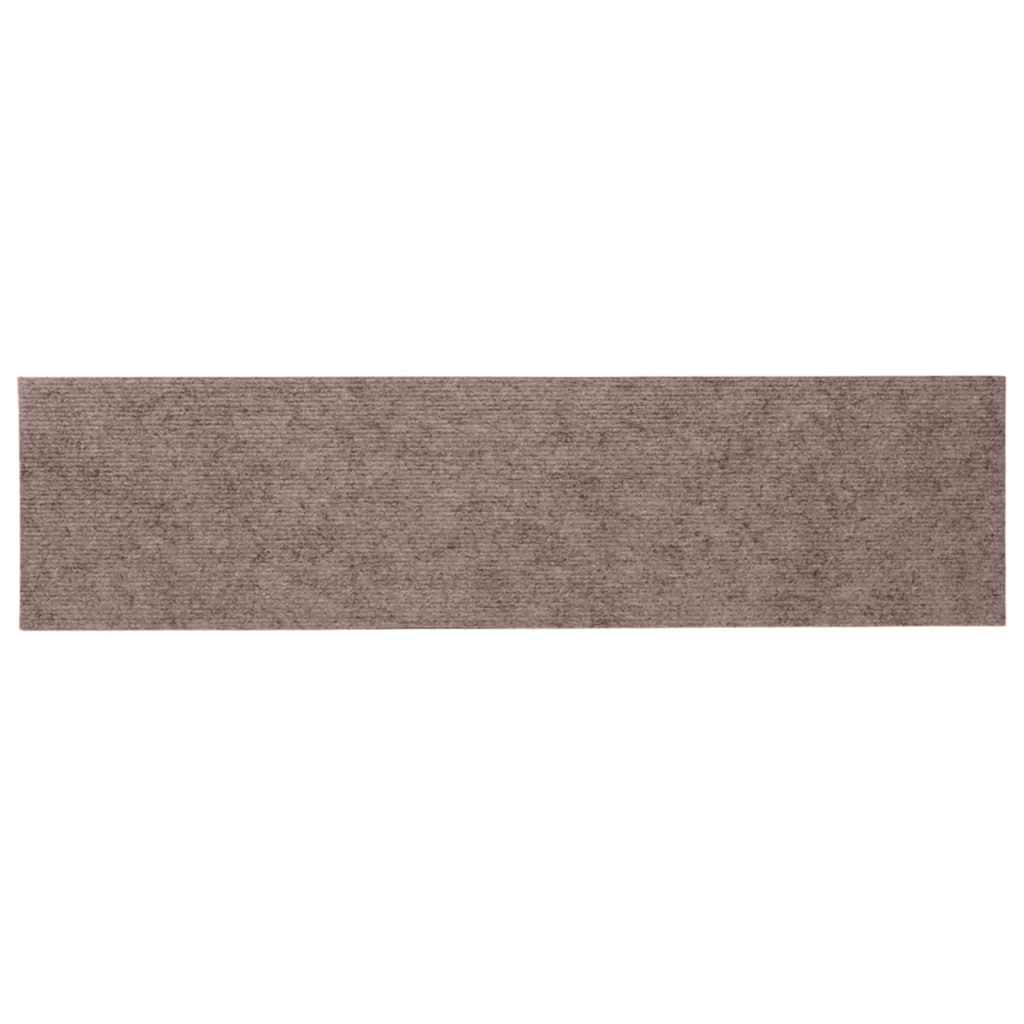 Stair Mats Self-adhesive 30 pcs 76x20 cm Light Brown Rectangular