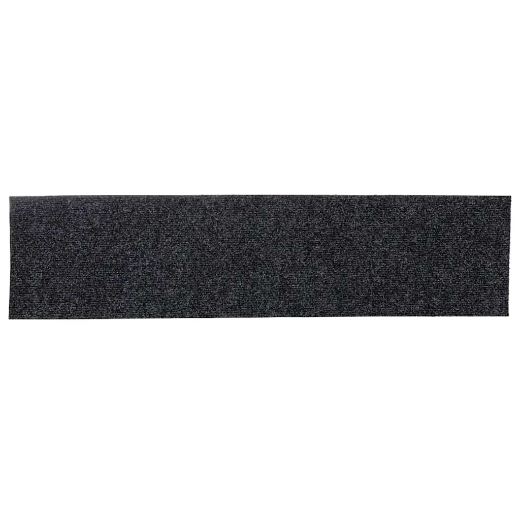 Stair Mats Self-adhesive 30 pcs 76x20 cm Dark Grey Rectangular