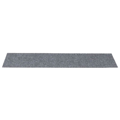 Stair Mats Self-adhesive 30 pcs 76x20 cm Light Grey Rectangular