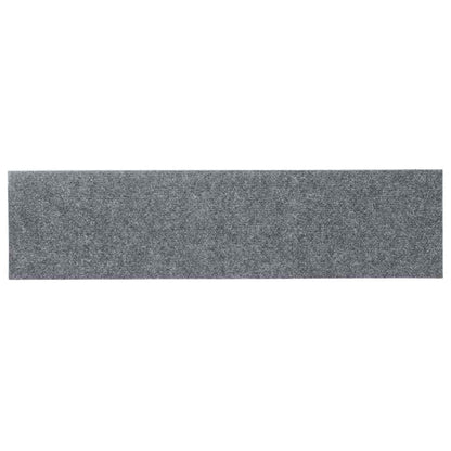Stair Mats Self-adhesive 30 pcs 76x20 cm Light Grey Rectangular