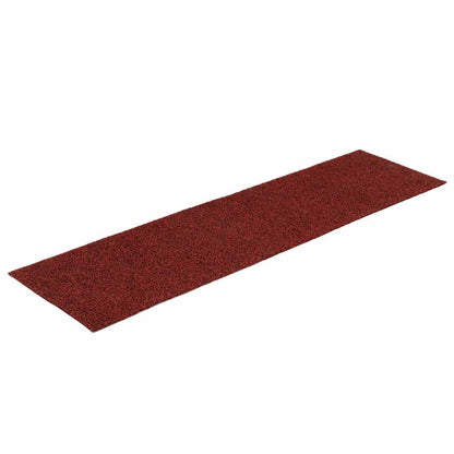 Stair Mats Self-adhesive 30 pcs 76x20 cm Bordeaux Red