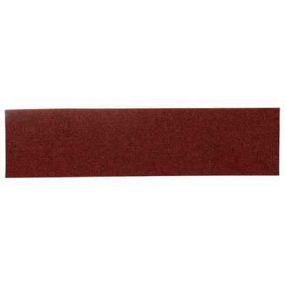 Stair Mats Self-adhesive 30 pcs 76x20 cm Bordeaux Red