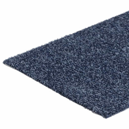 Stair Mats Self-adhesive 30 pcs 76x20 cm Grey Blue Rectangular