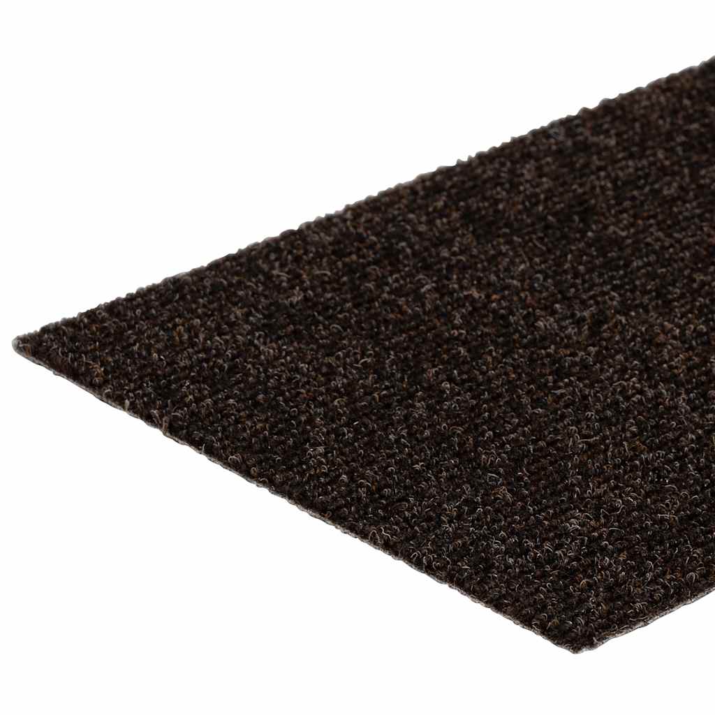 Stair Mats Self-adhesive 30 pcs 76x20 cm Dark Brown Rectangular