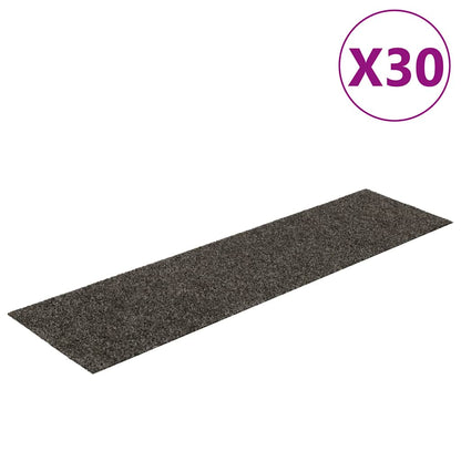 Stair Mats Self-adhesive 30 pcs 76x20 cm Anthracite Rectangular