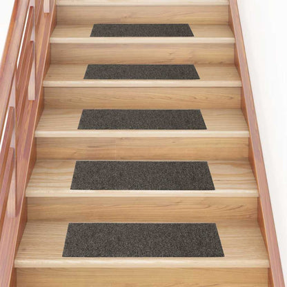 Stair Mats Self-adhesive 30 pcs 76x20 cm Anthracite Rectangular