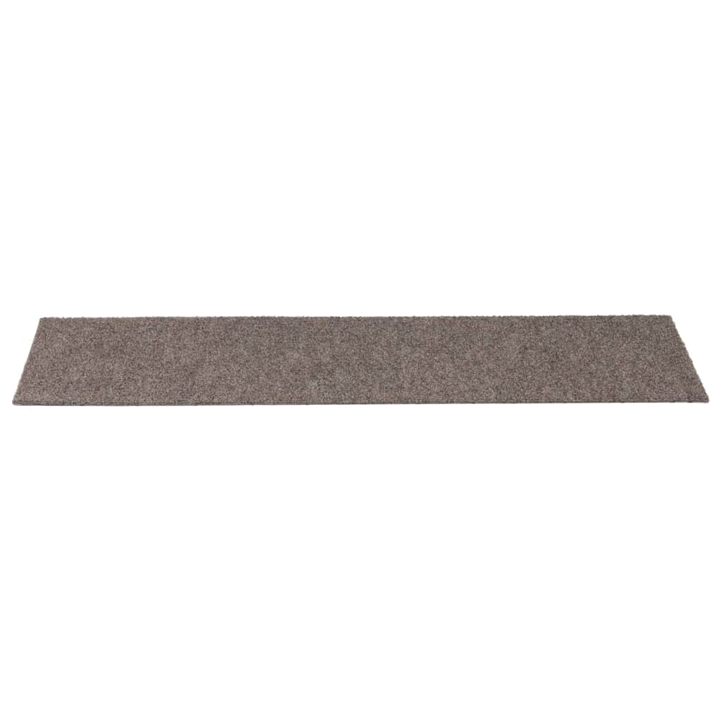 Stair Mats Self-adhesive 30 pcs 76x20 cm Beige Rectangular