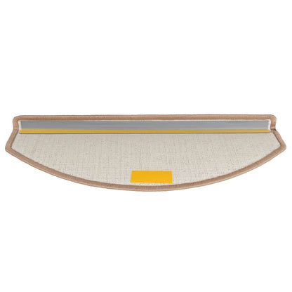 Stair Mats 30 pcs 65x24x4 cm Light Brown Half Round Large