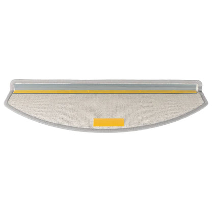Stair Mats 30 pcs 65x24x4 cm Light Grey Half Round Large
