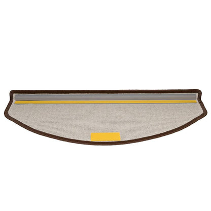 Stair Mats 30 pcs 65x24x4 cm Coffee Brown Half Round Large