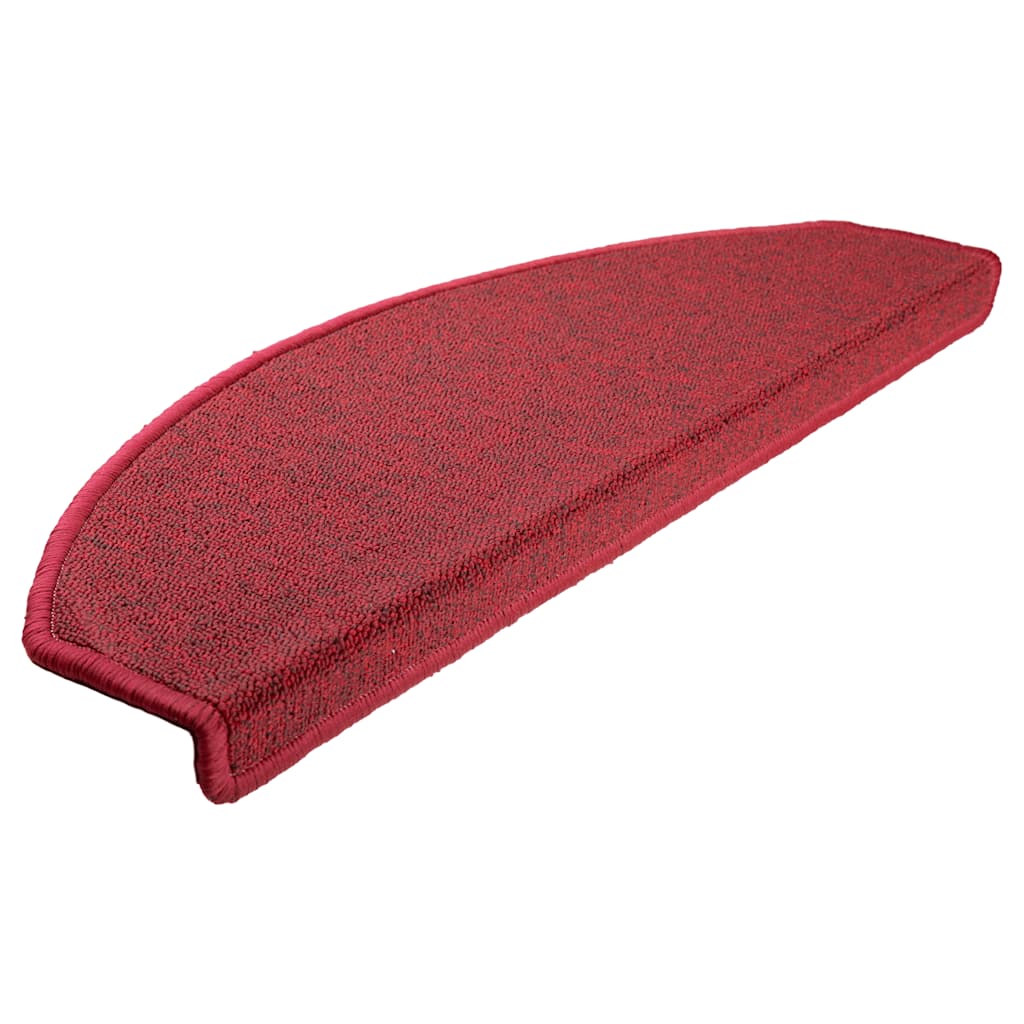 Stair Mats 30 pcs 65x24x4 cm Red Half Round Large