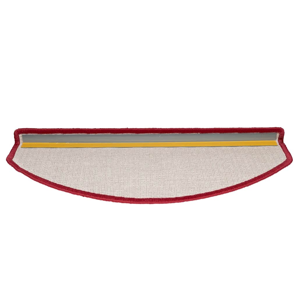 Stair Mats 30 pcs 65x24x4 cm Red Half Round Large