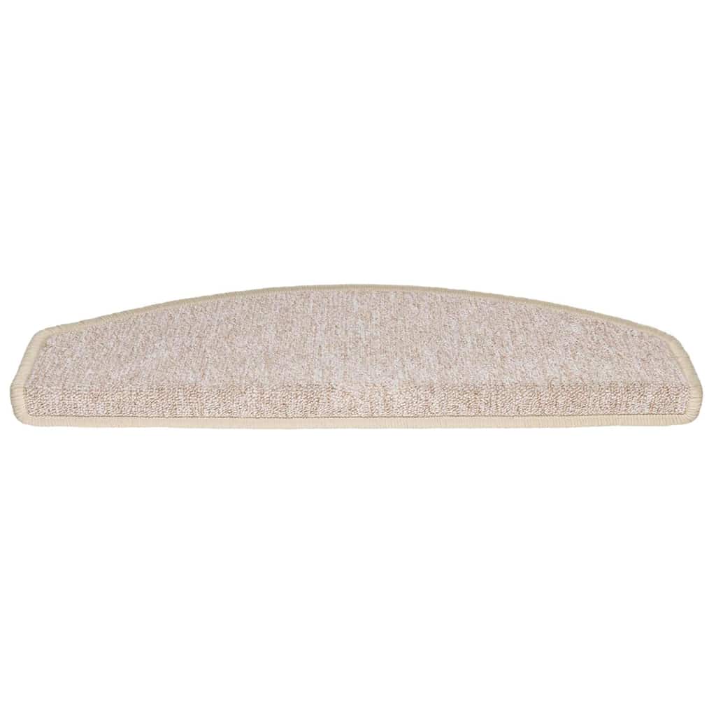 Stair Mats 30 pcs 65x24x4 cm Taupe Half Round Large
