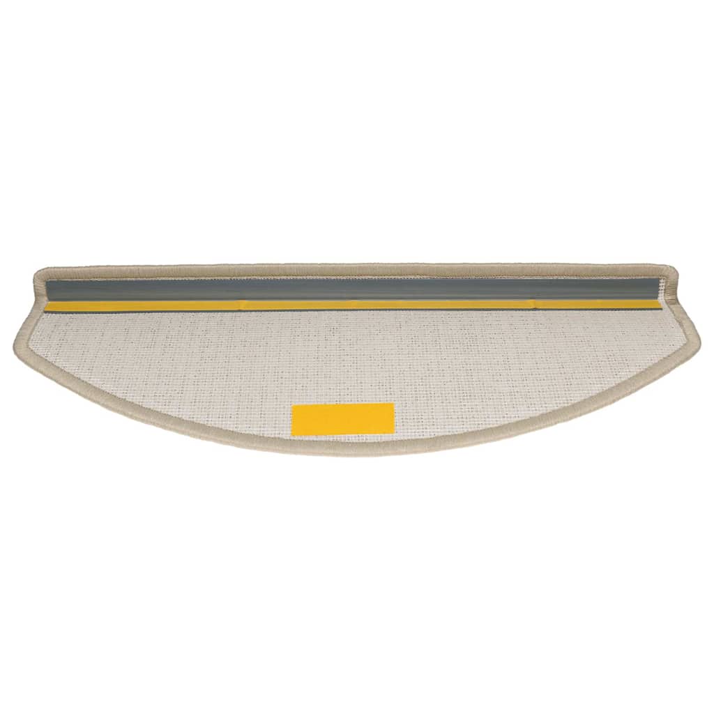 Stair Mats 30 pcs 65x24x4 cm Taupe Half Round Large