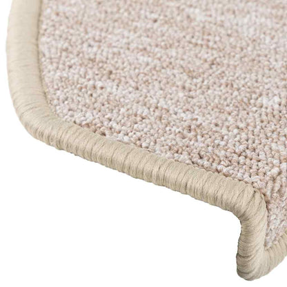 Stair Mats 30 pcs 65x24x4 cm Taupe Half Round Large