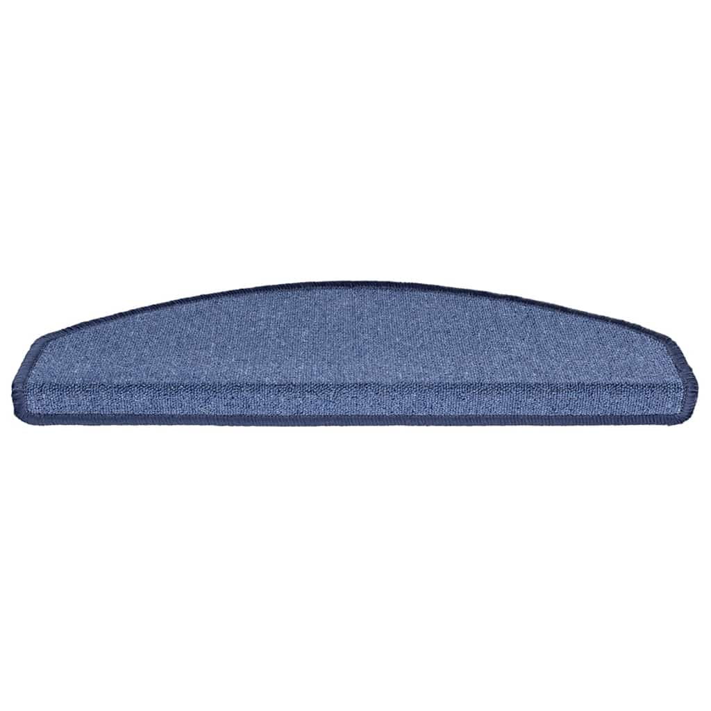 Stair Mats 30 pcs 65x24x4 cm Blue Half Round Large