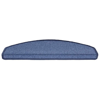 Stair Mats 30 pcs 65x24x4 cm Blue Half Round Large