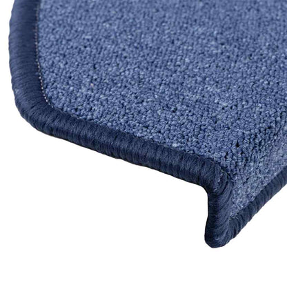 Stair Mats 30 pcs 65x24x4 cm Blue Half Round Large
