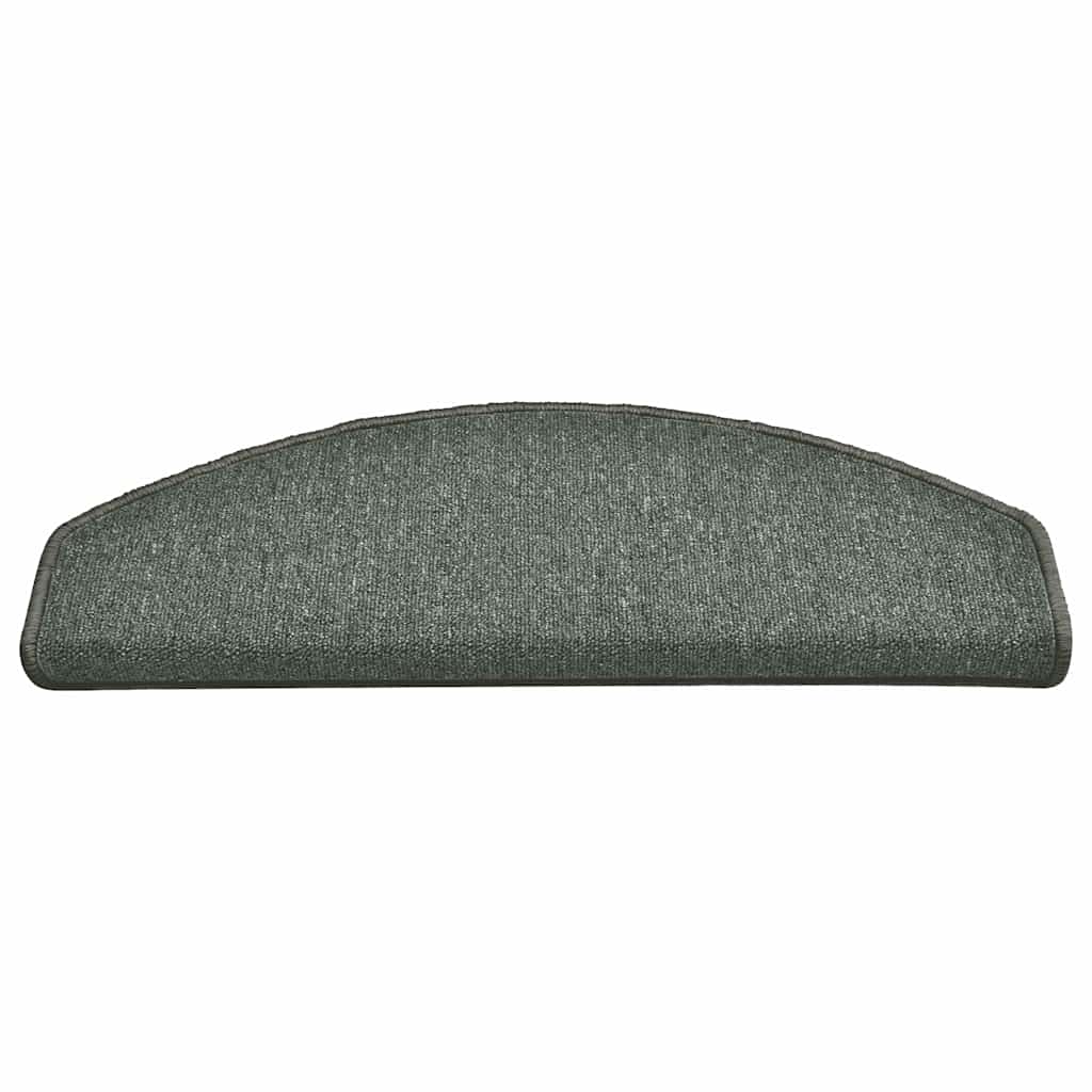 Stair Mats 30 pcs 65x24x4 cm Dark Green Half Round Large