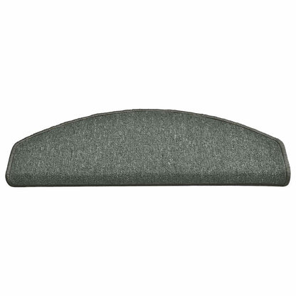 Stair Mats 30 pcs 65x24x4 cm Dark Green Half Round Large